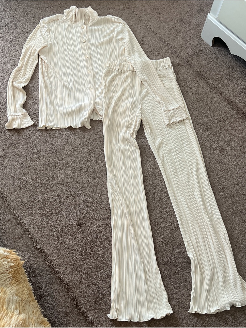 Fashion Nova Plisse Pant Set